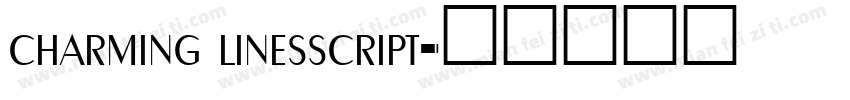 charming linesscript字体转换